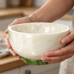 Fruit <b>Dessert</b> Server <b>Bowl</b> With Resin Best Finished Decoration Custom Size Round Shape Hot <b>for</b> Sale Wood and Epoxy Resin <b>Bowl</b> - Product Image 4
