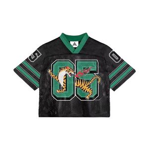 Fashion Sportswear Club Polyester V Neck Mesh American Football Retro Breathable Quick Dry Plus Size <b>Men's</b> Adult Shorts - Product Image 1