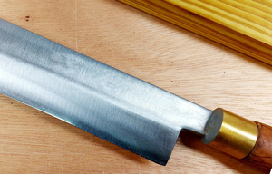 Couteau à thon long de 27 pouces en acier au carbone, outil professionnel de filetage et de découpe, manche en bois, écologique, avec boîte - Product Image 5