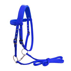 Brida Clásica de Nailon para Caballo con Riendas, Hebilla Ajustable, Herrajes Ecuestres Resistentes para Montar, Entrenar, Establos y Uso Diario - Product Image 2