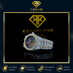 Proveedor Indio Vende Reloj de Lujo Analógico de Acero Inoxidable, Automático, de Cuarzo, Resistente al Agua VVS, con Cristal de Zafiro, Correa de 41MM y Diamantes - Product Image 3