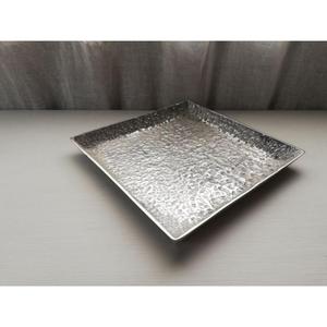 Polished Metal Serving <b>Tray</b> With Handles Solid Finish Residential Use Antiqued Silver Tone Decorative Kitchen <b>Tray</b> Home Decor - Product Image 5