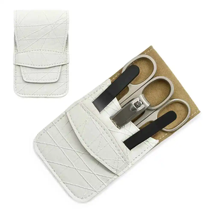 High Quality 4-in-1 German Stainless Steel Nail Cutter Set <b>Manicure</b> <b>Kit</b> Lightweight Reusable Professional Customized Leather - Product Image 1