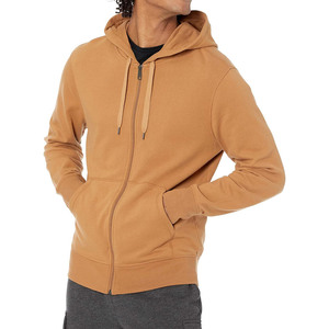 Sweat à capuche pour homme, coupe classique, en tissu polaire, avec logo personnalisé brodé et imprimé, épaules tombantes, écologique - Product Image 1