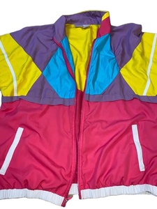 Chaqueta Cortavientos Personalizada OEM, Estilo Retro Vintage, con Cierre Completo y Bloques de Color, para Hombre, 2025 - Product Image 6