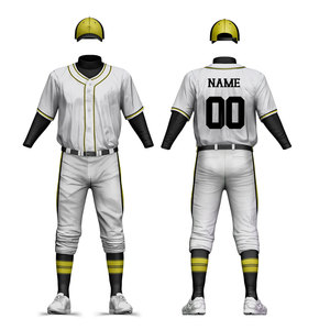 High Quality Fully Customized <b>Men</b> Baseball Uniform Sets Durable Breathable Moisture Wicking Quick Dry Anti-Bacterial Affordable - Product Image 5