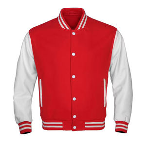 Blouson universitaire homme personnalisé brodé en laine pour l'hiver, style basketball et baseball, col montant, qualité supérieure, chaud et élégant - Product Image 1