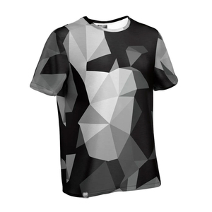 T-shirt pour homme tendance, imprimé en 3D par sublimation, avec motifs créatifs sur toute la surface, coupe ample, 100% polyester - Product Image 2