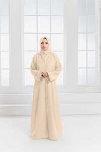 Abaya Tendance Quotidienne Modeste Grande Taille Robe Islamique Douce Légère Respirante Vêtement Décontracté Vente en Gros Usine Conception Personnalisée - Product Image 2