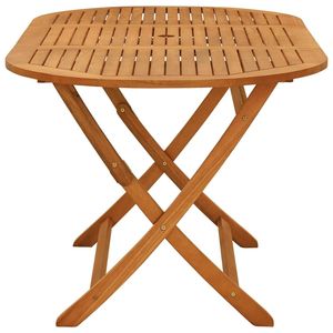 Tavolo da giardino pieghevole in legno di eucalipto massiccio 63 "x 33.5" x 29.5 "tavoli da esterno - Product Image 3
