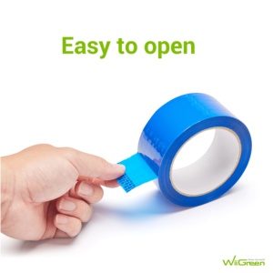 2นิ้ว90หลา2.0mil เทปสองด้านเดียว biue เทป BOPP ไวต่อการบรรจุเทปสำหรับปิดผนึกกล่องและการยึดเกาะ36RL /cs - Product Image 3