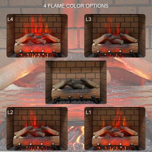 Chimenea Eléctrica Infrarroja de 28 Pulgadas con Kit de Acabado, Panel Táctil, Decoración para el Hogar, Calentador, Chimenea sin Humo y Efecto de Llamas - Product Image 6