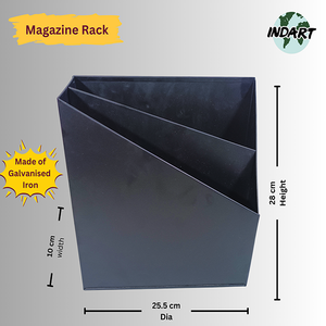 Porte-revues Box Viktoria, un organiseur de classement vertical conçu pour ranger des magazines, des documents et autres papiers - Product Image 2
