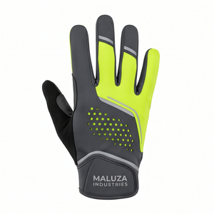 Gants de course softshell résistants à l'eau, compatibles écran tactile, chauds, en polaire thermique, avec grip, pour le jogging et le marathon en hiver - Product Image 1