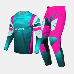 Traje de Motocross Personalizado con MOQ Bajo, Equipación de Motociclismo, Traje de Carreras Personalizado, Conjunto de Equipación de Moto para Adultos, Pantalón y Jersey - Product Image 4