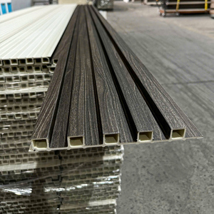 แผ่นผนังตกแต่งภายในลายลอน PVC กันน้ำ กันไฟ กันเสียง สไตล์โมเดิร์น สำหรับบุผนังภายในบ้าน - Product Image 1