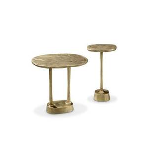 Mesa auxiliar decorativa de metal martillado con acabado de textura única para decoración de lujo en el hogar y la oficina - Product Image 6