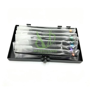 Sambrialmed International Kit de 7 élévateurs dentaires manuels de luxation, type spade, en cassette, revêtement titane noir, certifié CE Classe I - Product Image 5