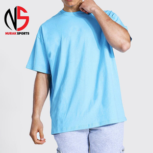 T-shirt NURAK Homme Oversize Extrême 100% Coton Écologique avec Logo Personnalisé OEM 220g Unisexe Streetwear Hip Hop Vintage Homme 2026 - Product Image 5