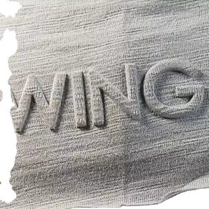 T-shirt en toile pour homme avec logo personnalisé en relief, respirant, écologique, à manches courtes et coupe ample - Product Image 4