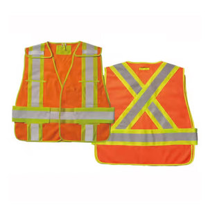 Chaleco de Seguridad Reflectante de Alta Visibilidad en Dos Tonos para Construcción Nocturna y Ciclismo, Chaquetas de Poliéster para Construcción, Logotipo Personalizable - Product Image 4