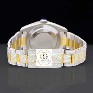 Best Selling Rose Gold Moissanite Diamond Womens Watch with Quartz Movement and Stainless Steel Band Available for Best Price - Product Image 3