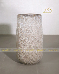 AQ097H85WH Jardinière de Pot de Fleur Ronde en Céramique Style Moderne avec Finition Galvanisée pour Maison Jardin Hôtel Décor Mini Paysages - Product Image 3