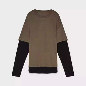 Camisetas de Hombre de Manga Corta, Tejidas en Algodón 100%, Diseño Nuevo, Doble Capa Térmica, Transpirables, Efecto Desgastado por el Sol, Tejido Grueso - Product Image 3