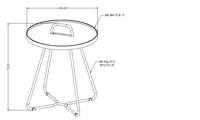 Table basse moderne mobile de haute qualité en métal Lumetal avec revêtement en poudre, pour salon, meubles d'intérieur, garantie 1 an