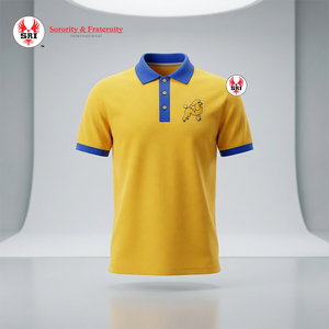 เนื้อผ้าถักลายริบ 100% คอตตอน ระบายอากาศได้ดี ปักลาย Sigma Gamma Rho สวยงามสำหรับเสื้อท่อนบน |   สินค้าขายดี ดีไซน์ลายครัสต์สุดฮิต - Product Image 4