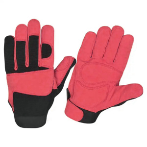 Gants de travail en cuir de vachette véritable, rembourrés et renforcés en EVA, gants de sécurité industriels anti-coupure - Product Image 3