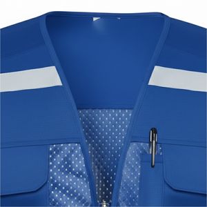 Gilets sans manches pour hommes de haute qualité en gros, multi-poches, imperméables, coupe-vent, séchage rapide, en nylon/coton, décontractés - Product Image 4