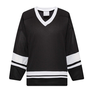 Maillot de hockey sur glace professionnel personnalisé, imprimé par transfert thermique, respirant et léger pour adultes - 100 % coton et polyester pour équipe - Product Image 1