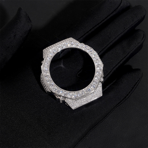 Custom GA2100 Luxury Full Metal Acrylic Iced <b>Watch</b> <b>Case</b> Kit High Quality Stainless Steel Leather Band CasiOak Style Upgrade - Product Image 5