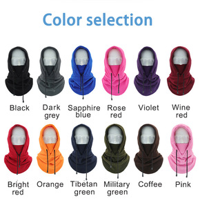 Balaclava unisexe à capuche réglable, cache-cou d'hiver pour le ski en plein air, respirant et imperméable, en polaire verte, taille adulte - Product Image 5