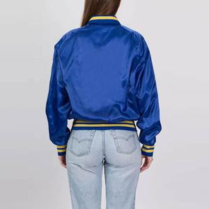 Veste de baseball personnalisée en satin de haute qualité, dernière conception, coupe confortable, vente en gros - Product Image 4