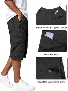 Men's <b>Lightweight</b> Outdoor Utility <b>Cargo</b> <b>Shorts</b> Stretch Fabric Water Resistant Multi Pocket Casual <b>Shorts</b> - Product Image 3