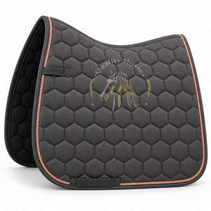 <b>Horse</b> dressage saddle pad crafted with soft materials moisture control properties and secure fitting for comfortable equestrian - Product Image 4