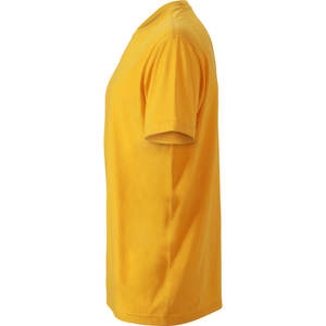 T-shirt de sport à manches courtes en coton et polyester de haute qualité pour hommes, design uni, jersey vierge, directement de l'usine - Product Image 2