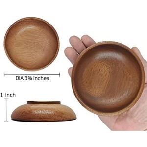 Acacia Wood Stackable Fruit Bowls Wholesale | Handcrafted Geometric Design - Product Image 3