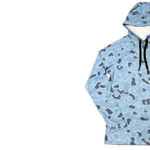 Camiseta Deportiva Unisex con Capucha, Manga Larga, Estampado de Camuflaje, Poliéster que Absorbe la Humedad, para Verano - Product Image 2