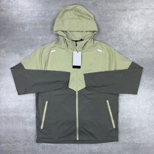 Conjunto Deportivo Unisex Ligero de Nailon con Capucha y Cremallera Completa, Chaqueta y Pantalones Casuales Ecológicos, Ropa Sólida para Otoño - Product Image 2