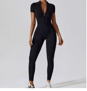 Ensemble de vêtements de sport pour femmes, de haute qualité, avec logo personnalisé, vente en gros, fitness, yoga, hauts courts à manches longues, soutien-gorge de sport, leggings - Product Image 5