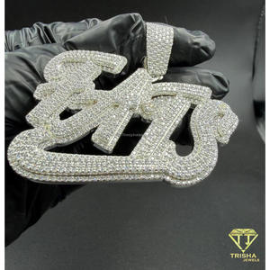 Luxury Custom <b>Name</b> Necklace Iced Out Pendant Hip Hop Bling Lab Grown Diamond <b>Chain</b> For Men Women Gift - Product Image 5