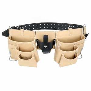 Genuine Leather <b>Tool</b> Kit <b>Bag</b> <b>Heavy</b> <b>Duty</b> Double-Sided Comfortable Wear OEM Customization Canvas Style Functional Design - Product Image 2