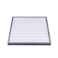 Personnalisé H13 MERV 6 8 11 13 14 15 Filtres à air cvc plissés Cadre en aluminium Climatiseur Système cvc Filtre à air Merv
