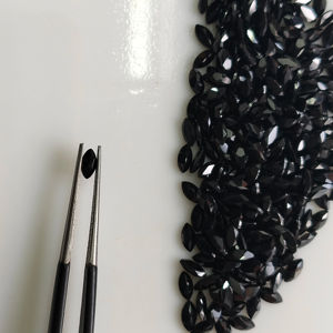 Spinelle noire naturelle 5x2,5MM taille marquise, pierre précieuse en vrac de qualité supérieure pour la fabrication de bijoux, Red Mountain Gems Modèle R3BSMQCT525 - Product Image 1