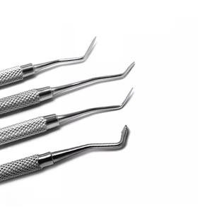 Kit d'outils dentaires en acier inoxydable de classe I, couleur argent, Tegra, comprenant une spatule à ciment Hollenback Carver et un ensemble de modelage de cire, instrument médical - Product Image 2