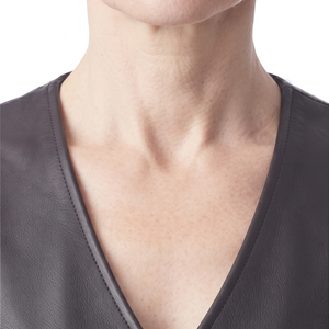 Women's 100% Polyester Vest V-Neck Button Down Lightweight Sleeveless Side Lace Winter Outerwear - Product Image 5