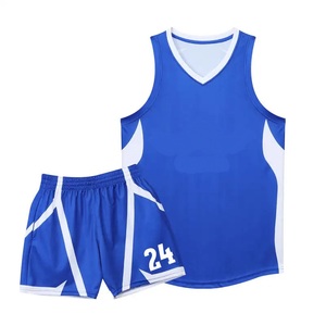 Conjunto de Uniforme de Baloncesto Sublimado Ecológico Personalizado, Blanco y Azul, Cuello en V, Sin Mangas, Secado Rápido, Transpirable, Unisex para Adultos - Product Image 6